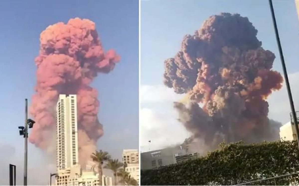 explosions in Beirut