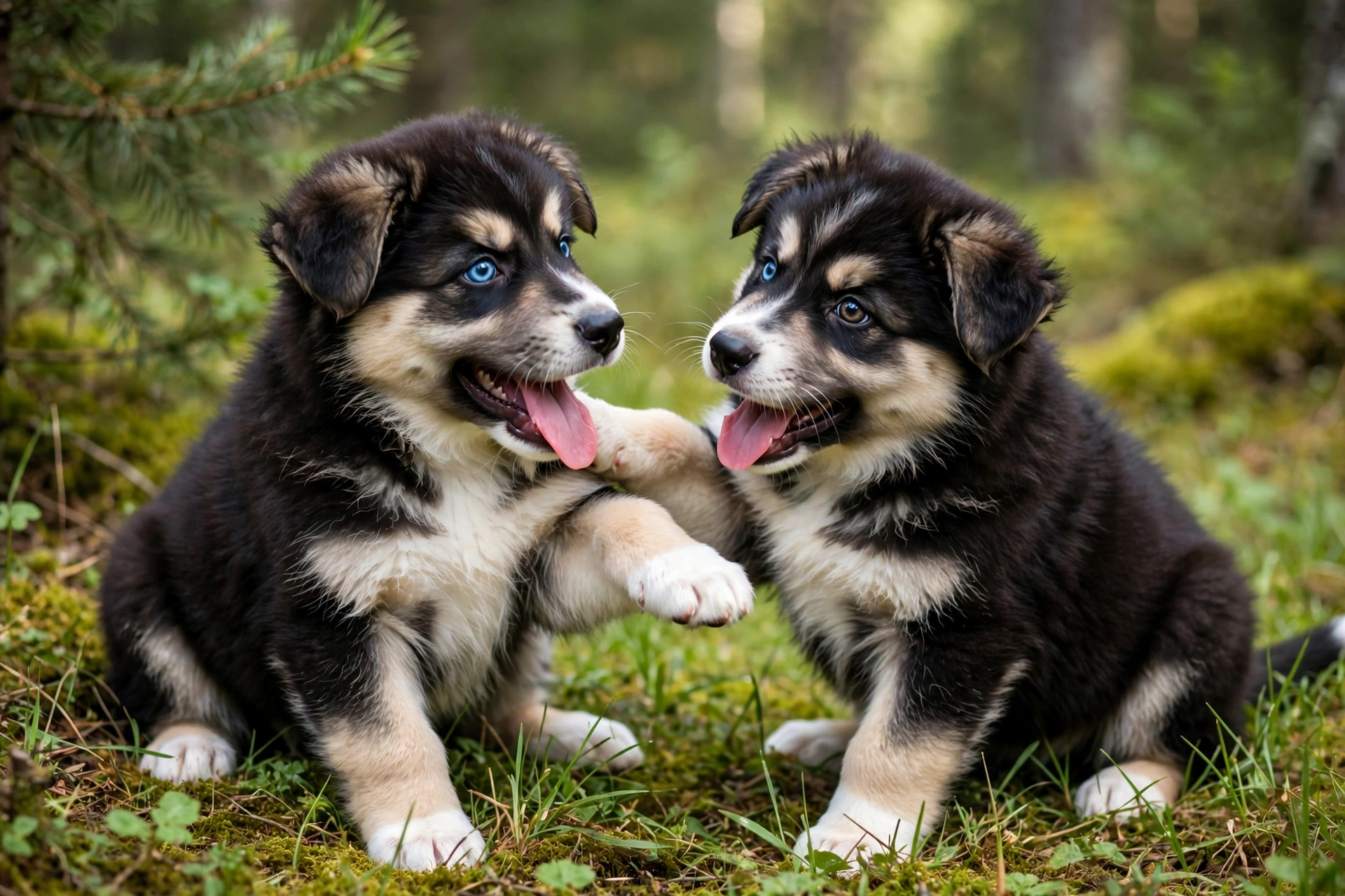 gerberian_shepsky_puppies_playing
