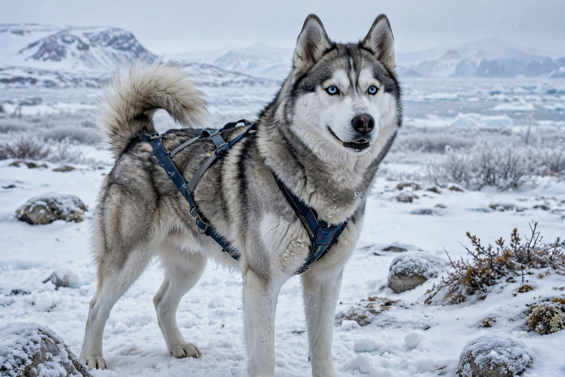 siberian_husky_arctic_snow