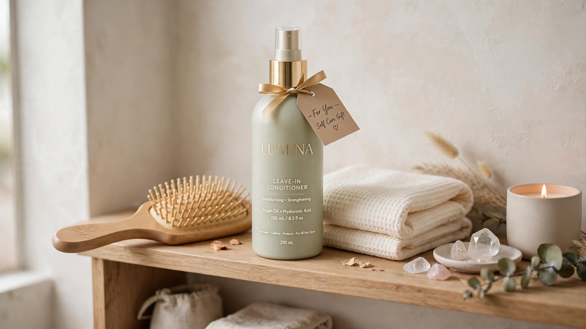 Leave-in hair conditioner for women's hair care
