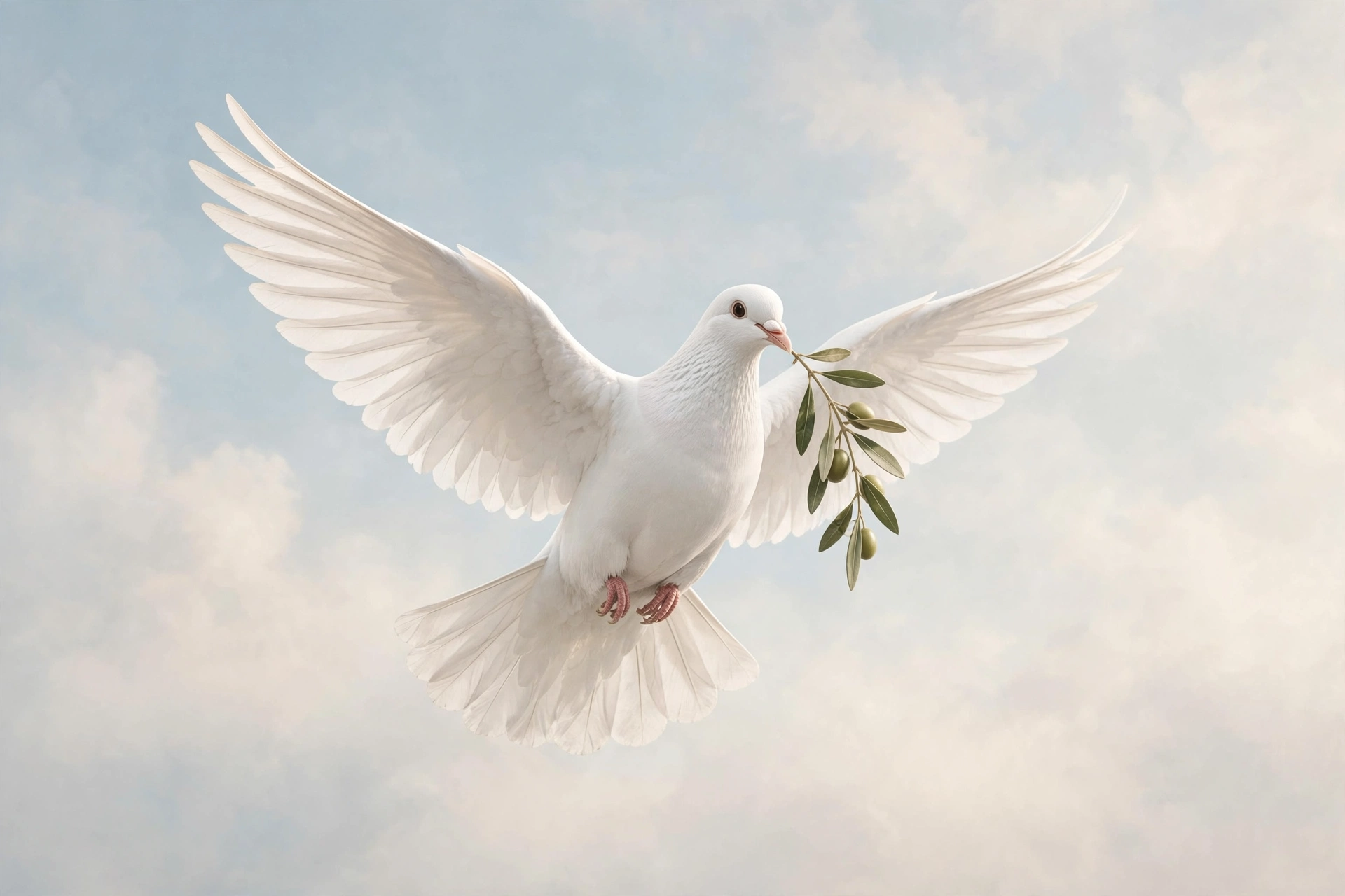 White dove symbol of peace