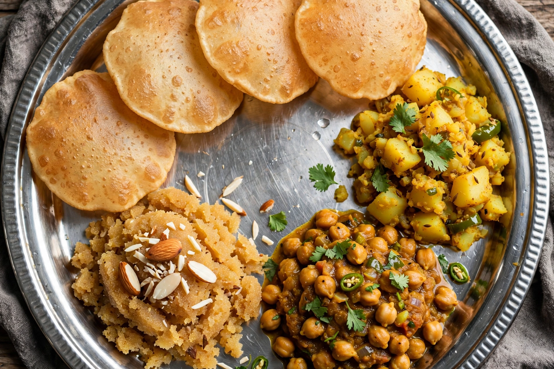 halwa_puri_thali_topdown