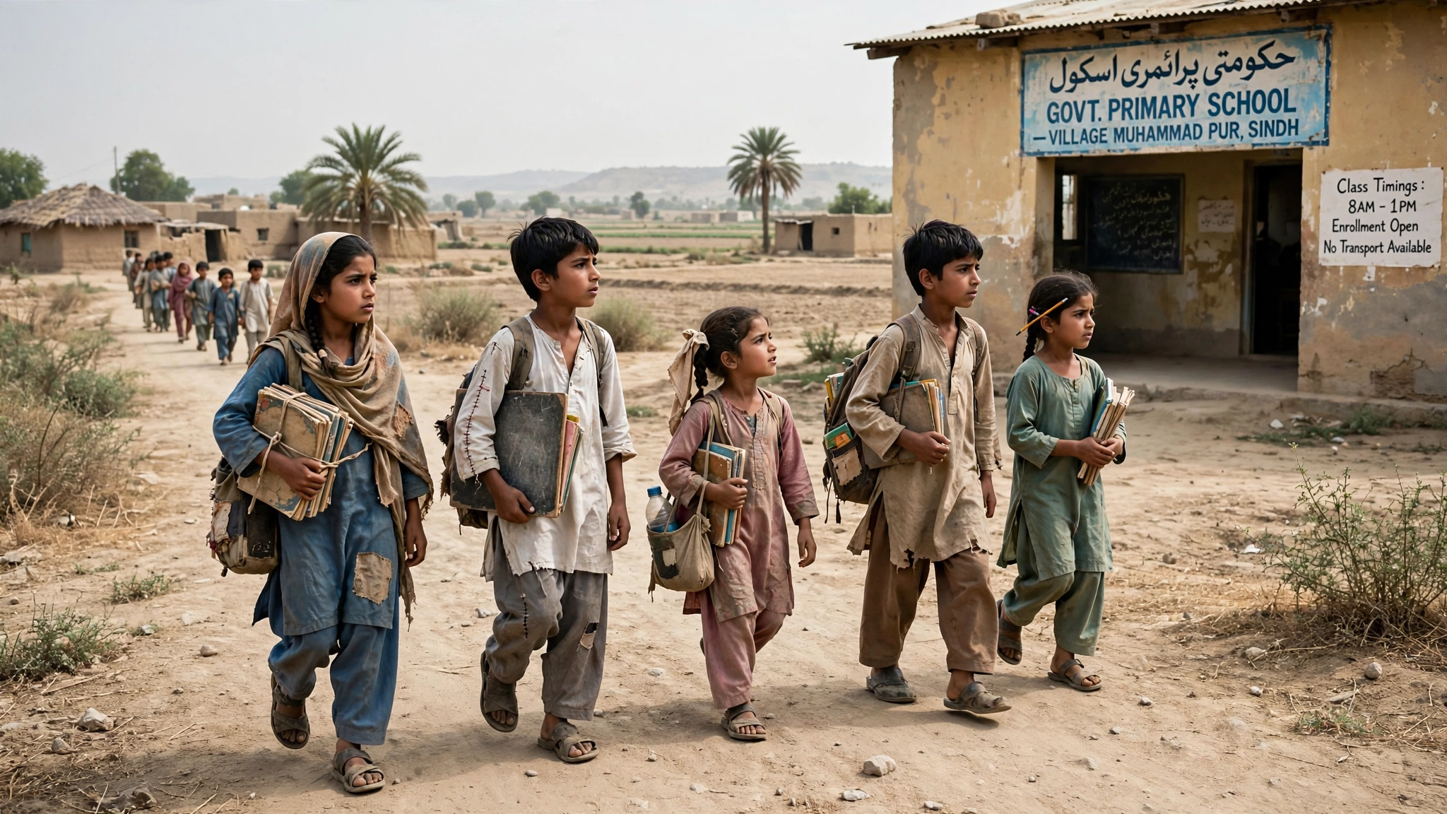 rural_sindh_students_walk rural_sindh_students_walk